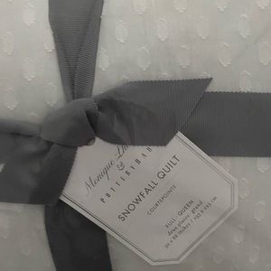Monica Lhuillier Snowfall Cotton Quilt, Full/Queen
